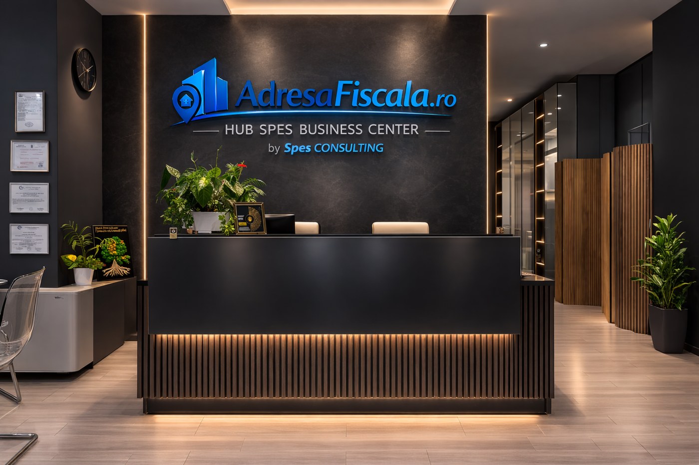 Recepția HUB SPES BUSINESS CENTER